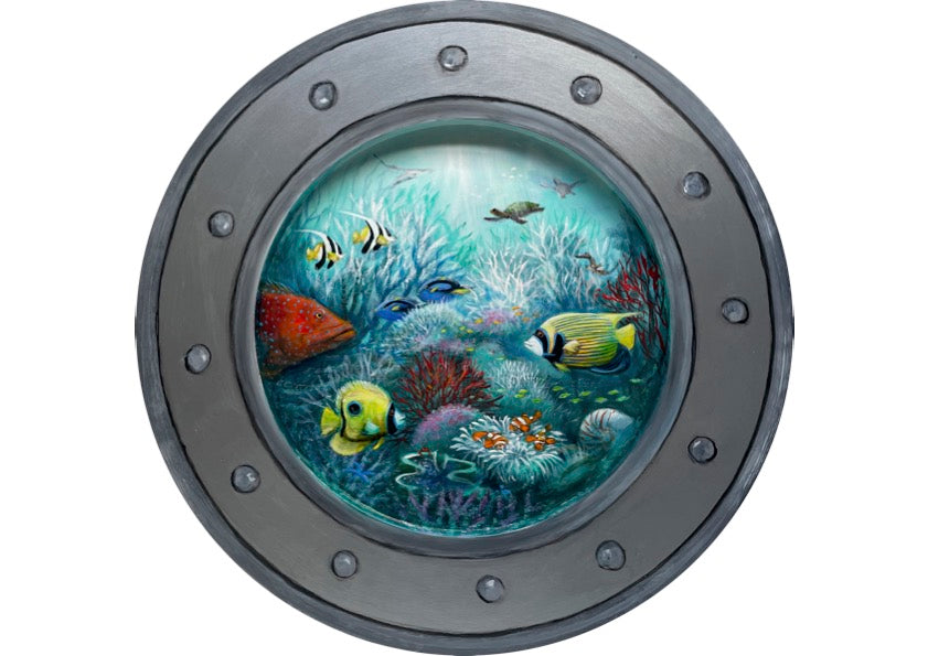 Porthole to the Reef Small Ian Stephens Fine Art Gallery