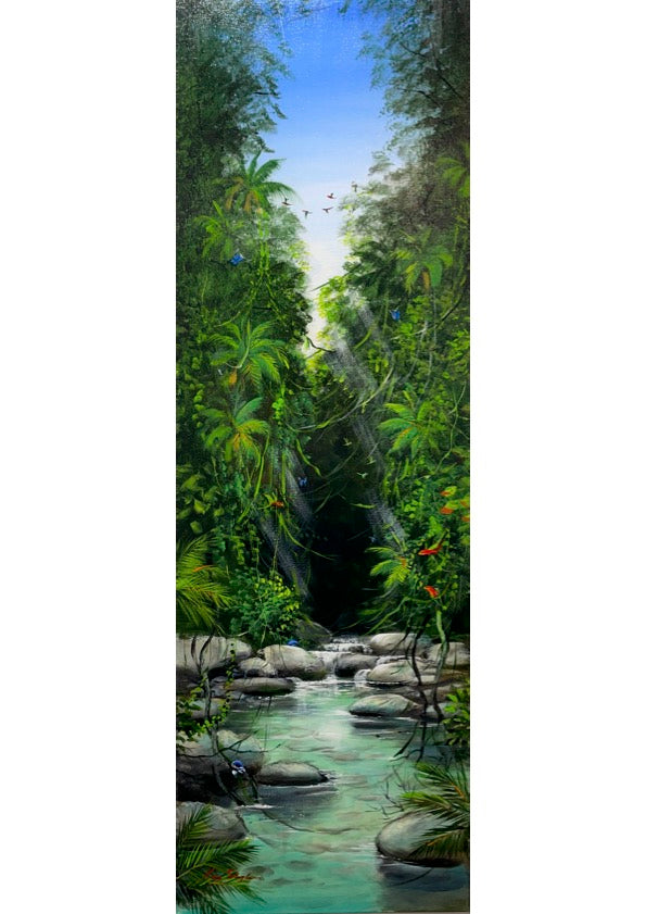 Streams of Light in the Rainforest