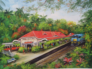 Ian Stephens - Kuranda Railway Station - Print on Canvas