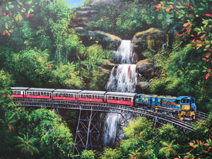 Ian Stephens - Kuranda Train - Print on Canvas
