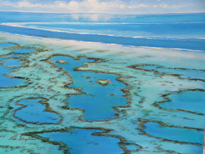 Ian Stephens - The Great Barrier Reef Panorama - Print on Canvas